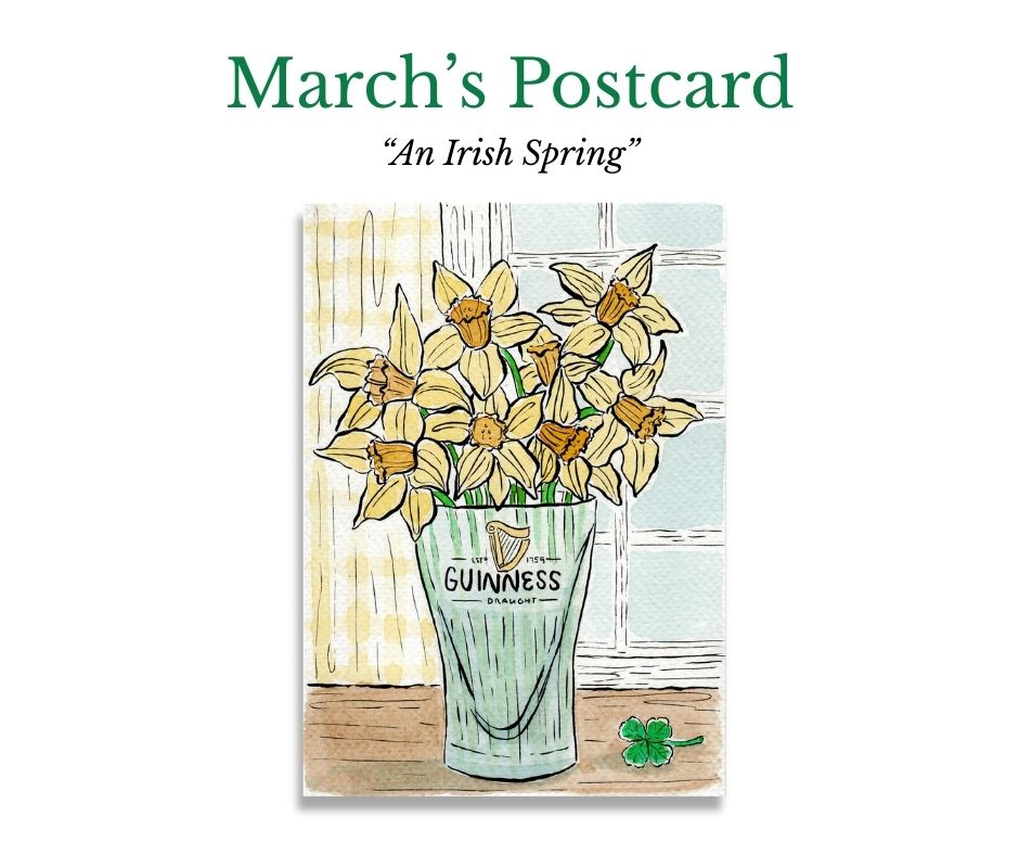 Postcard Pals Club! - A unique watercolor postcard mailed to you every month!