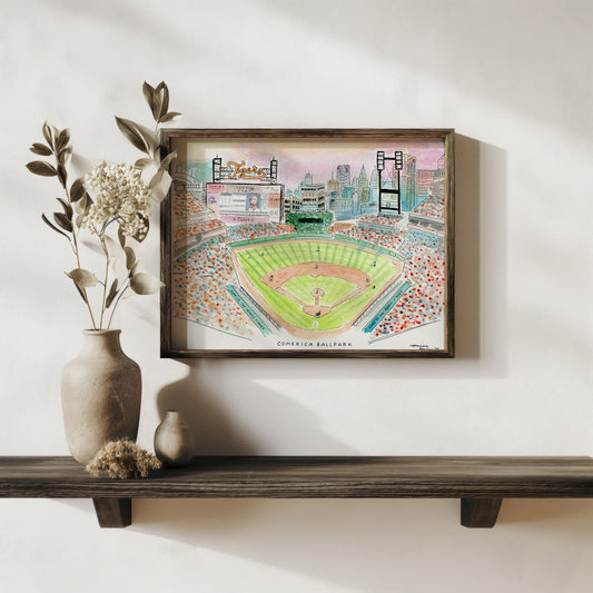 "Comerica Park" Fine Art Print