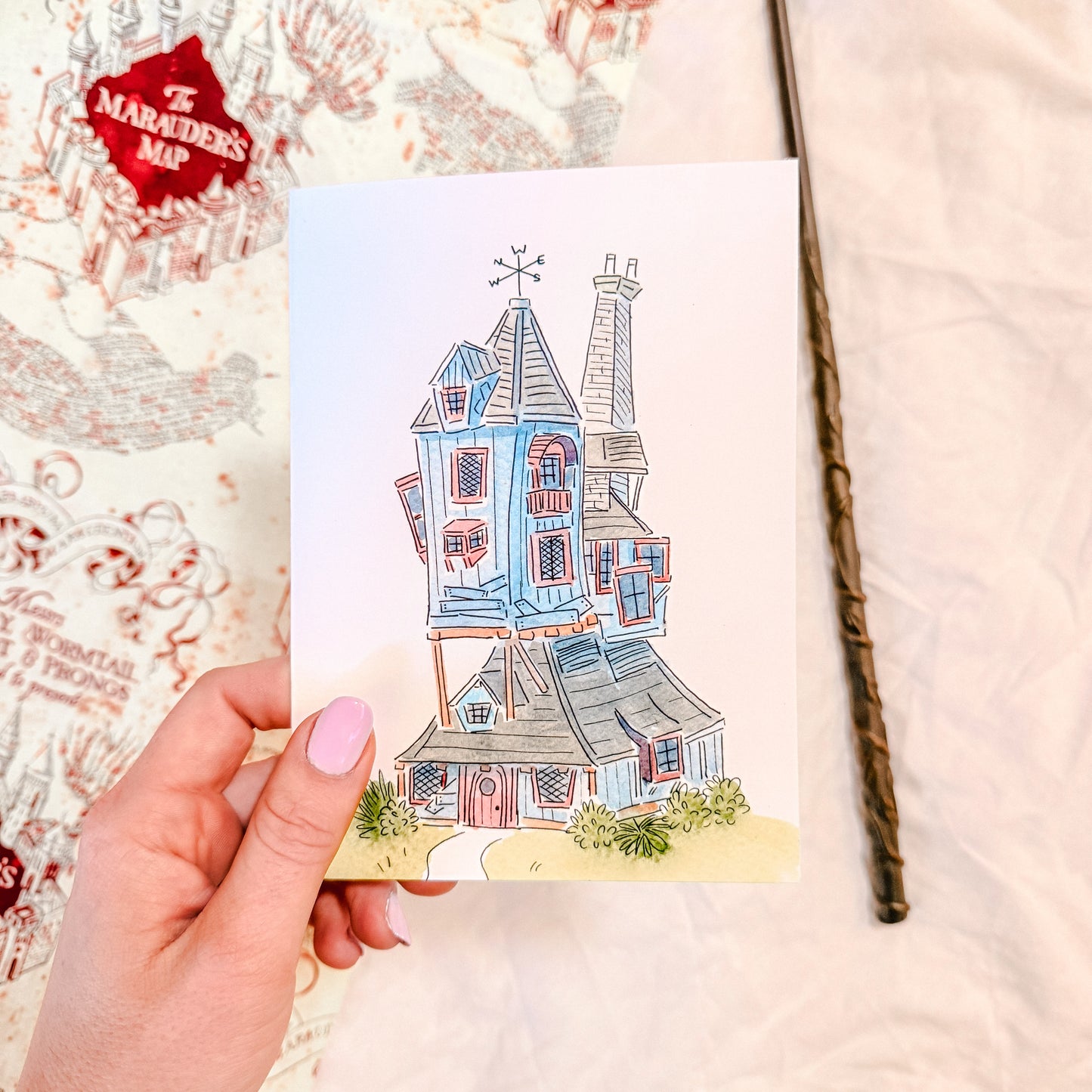 "The Burrow" 5x7 BLANK Greeting Card / Fine Art Print