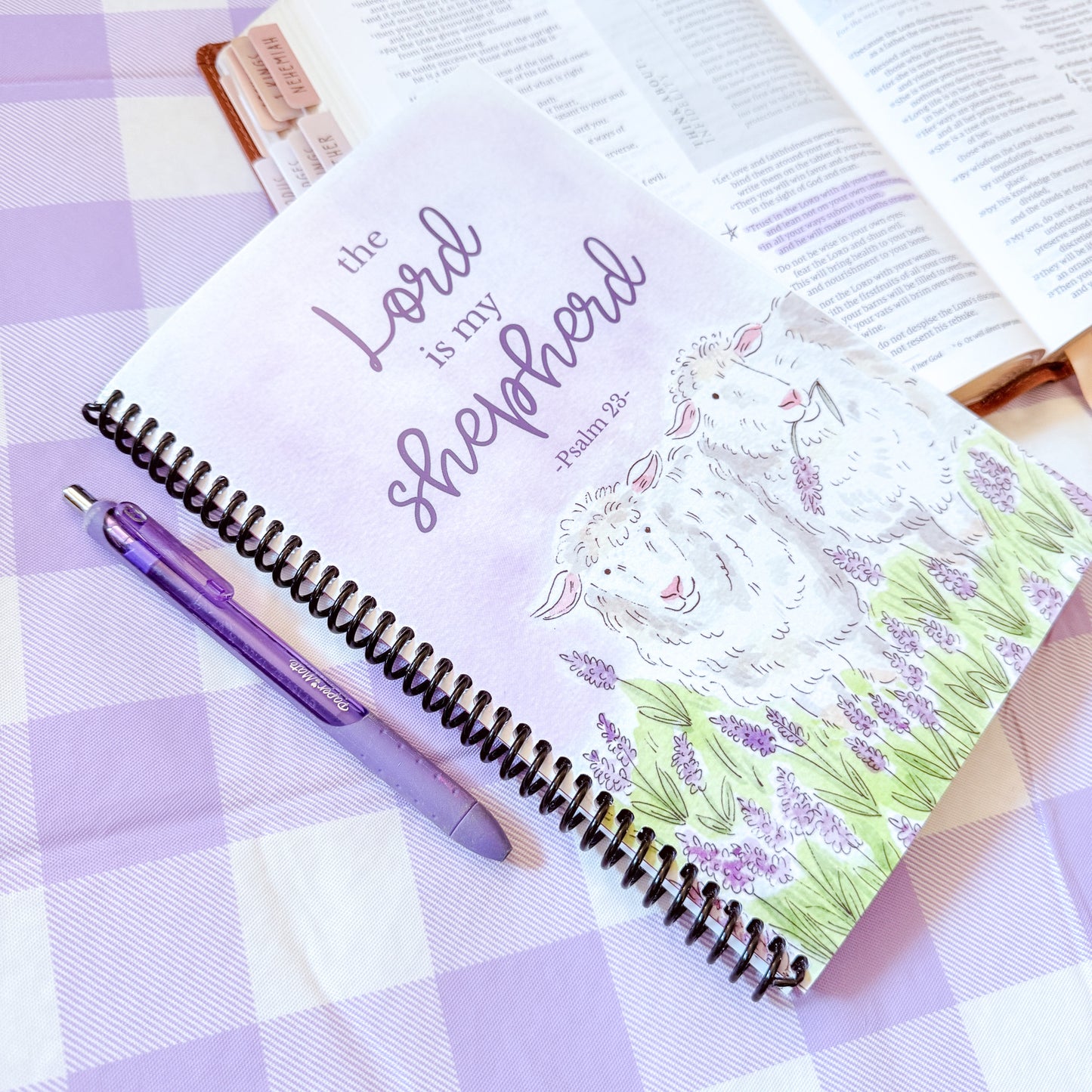 "Lavender Sheep" Church Notes & Prayer Journal
