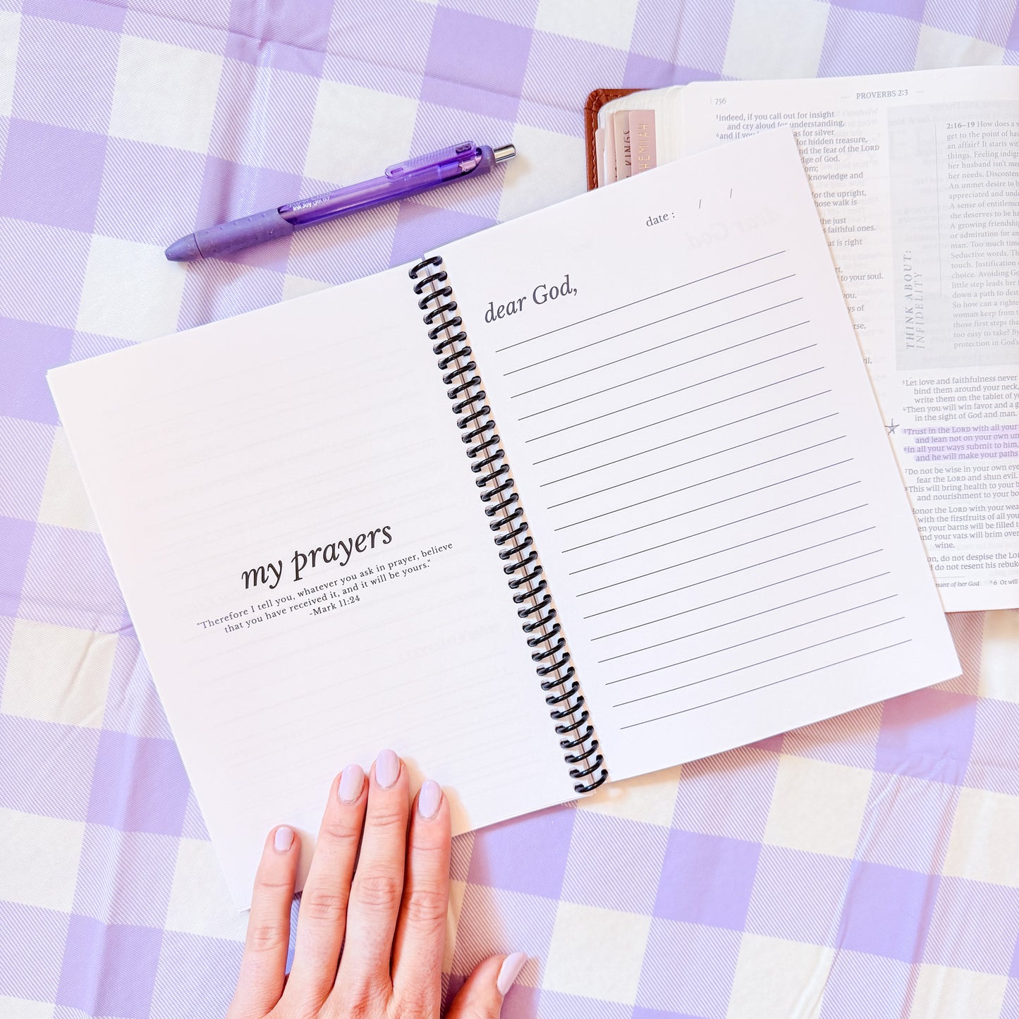 "Lavender Sheep" Church Notes & Prayer Journal