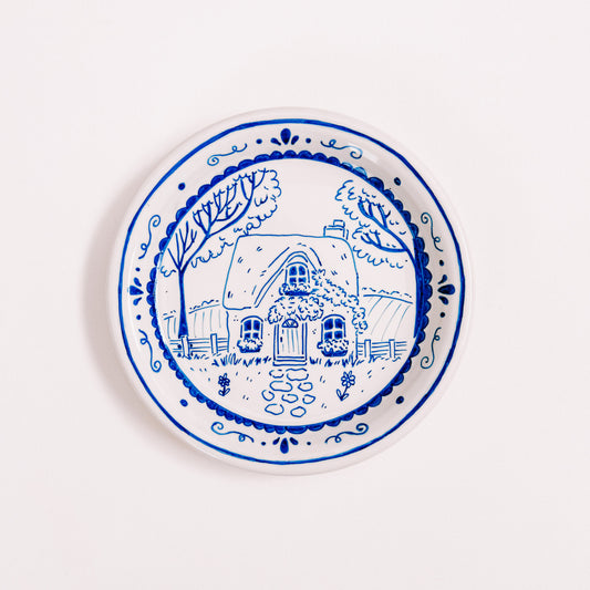 Hand-Painted Custom Ceramic Plate