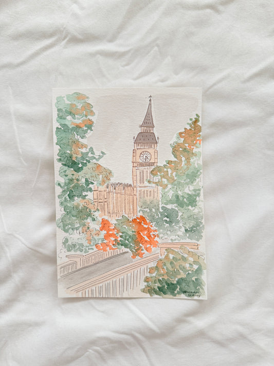“Big Ben in Fall” 5x7 Fine Art Print