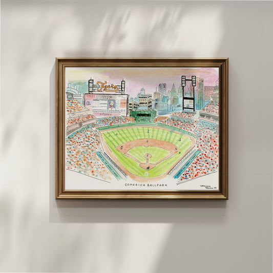 "Comerica Park" Fine Art Print