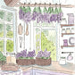 "Lavender Kitchen" 5x7 BLANK Greeting Card / Fine Art Print