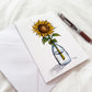 "Sunflower" 5x7 BLANK Greeting Card / Fine Art Print