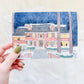 "Home Alone" 5x7 BLANK Greeting Card / Fine Art Print