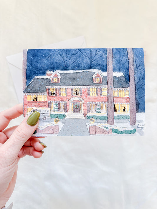 "Home Alone" 5x7 BLANK Greeting Card / Fine Art Print