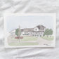 Custom Home Watercolor Artwork