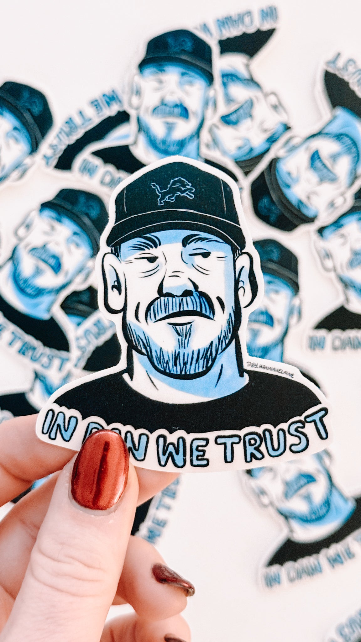 Dan Campbell Vinyl Sticker