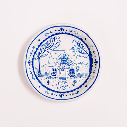 Hand-Painted Custom Ceramic Plate