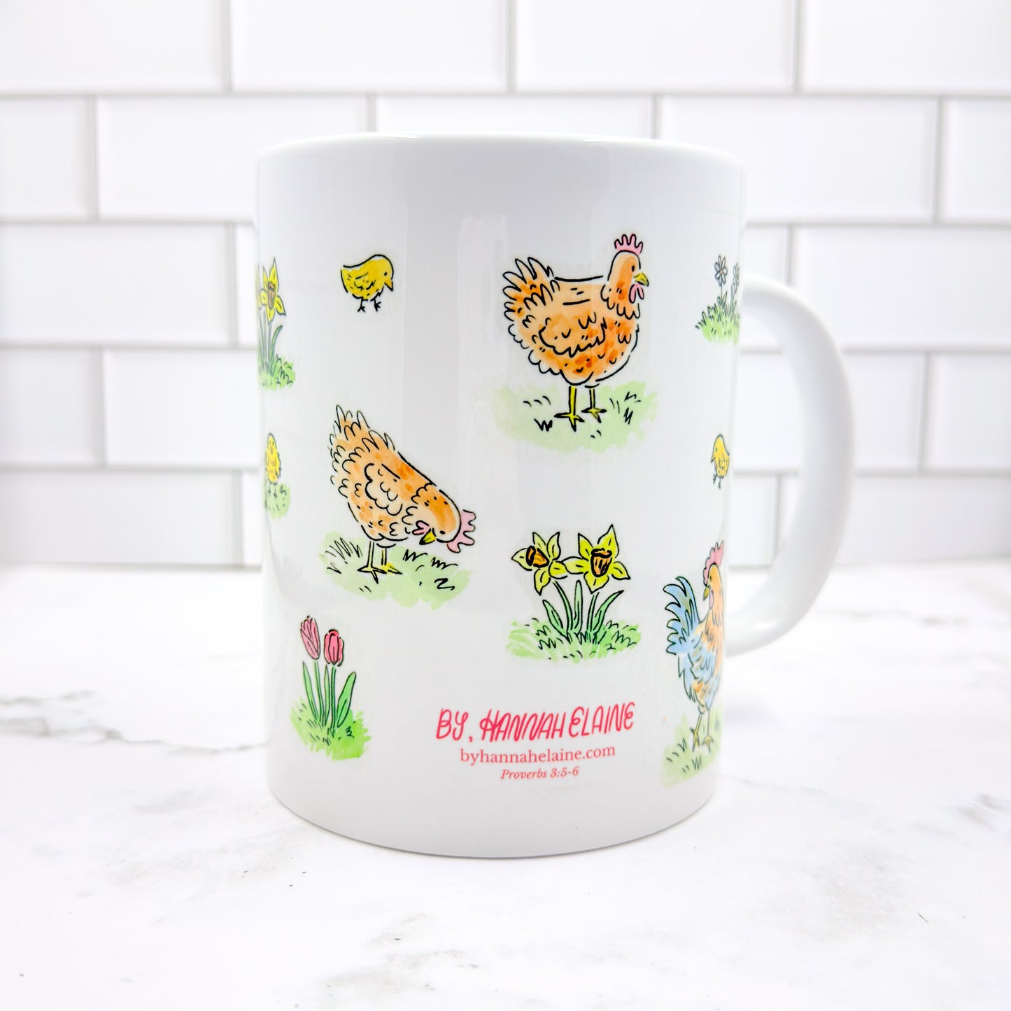 "Rise & Shine!" White Ceramic Mug